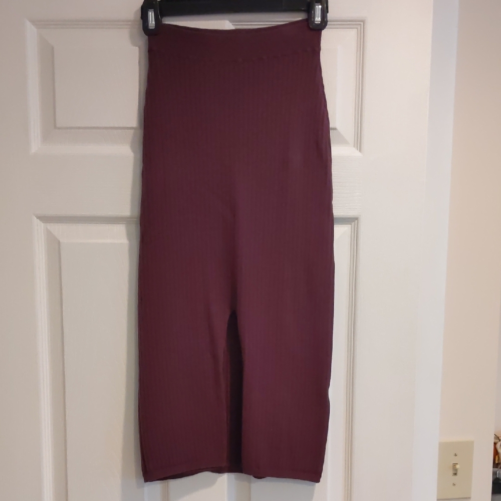 Free people Ribbed Midi Skirt